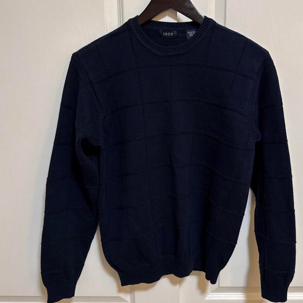 Vintage navy blue Izod sweater size M